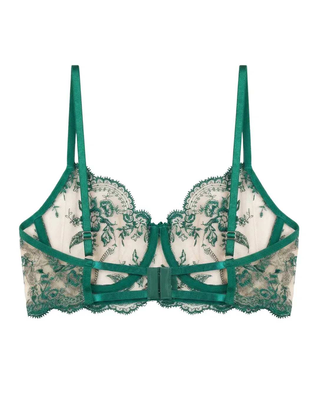 Non Padded Bra Set - Florisse - Green