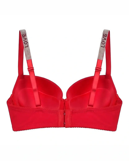 Padded Bra Set - Perfect Curve - Red