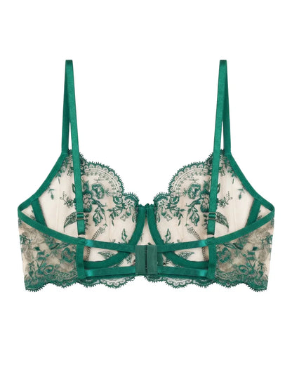 Non Padded Bra Set - Florisse - Green