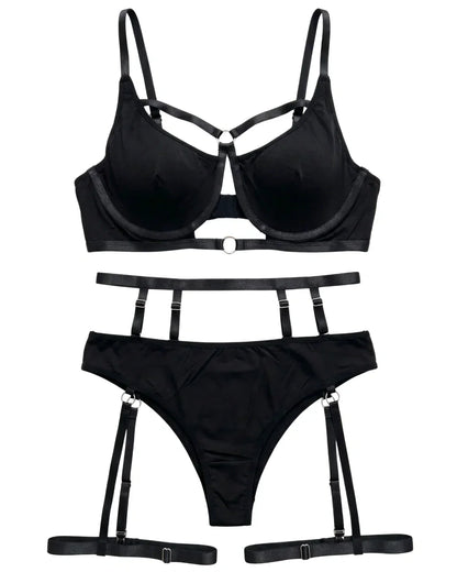 Garter Set - Vexa - Black