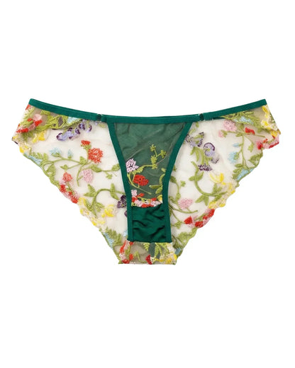 Non Padded Bra Set - Fiora - Green