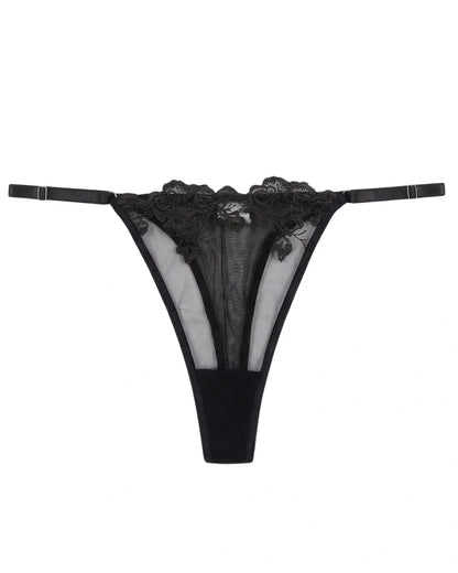 Non Padded Bra Set - Noir Whisper - Black