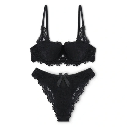 Skyler Embroidered Padded Bra and Panty Set