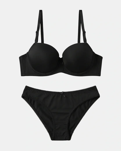 Padded Bra Set - Comfort Pro - Black