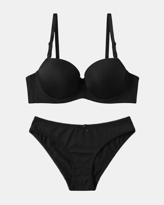 Padded Bra Set - Comfort Pro - Black