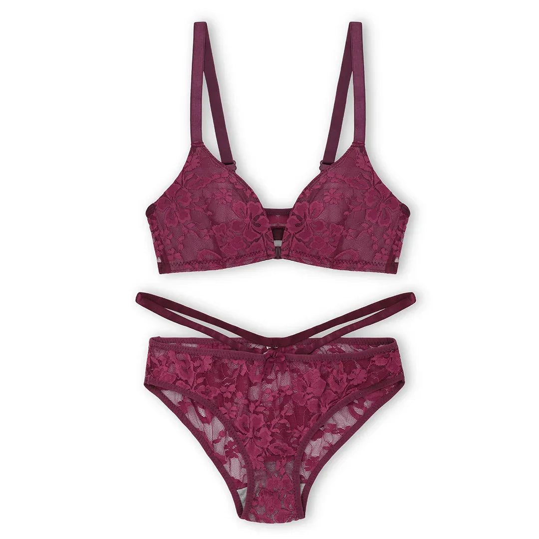 Max Front Open Padded Bra and Panty Set