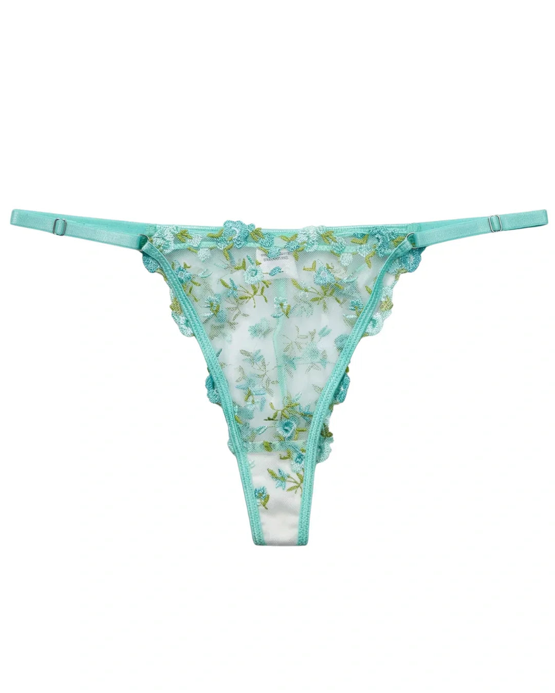Non Padded Bra Set - Flora Zest - Soft Green