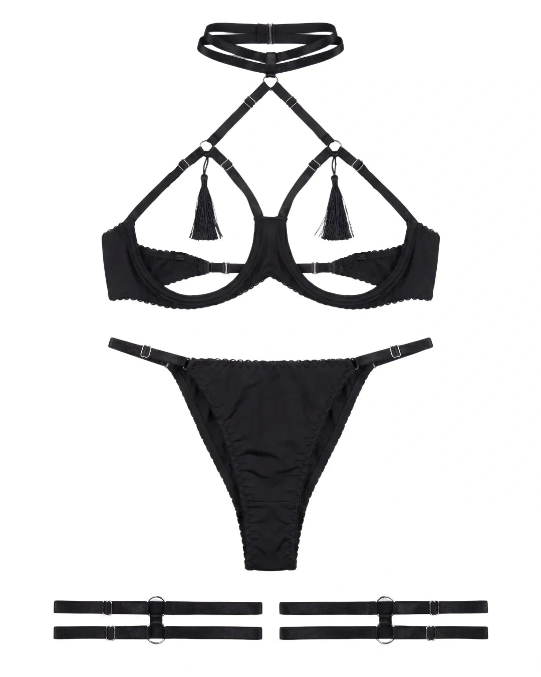 Garter Set - Ebonix - Black