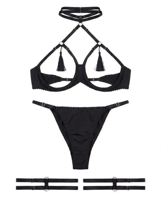 Garter Set - Ebonix - Black