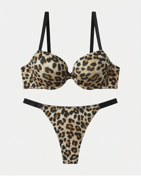 Padded Bra Set - Femora - Leopard