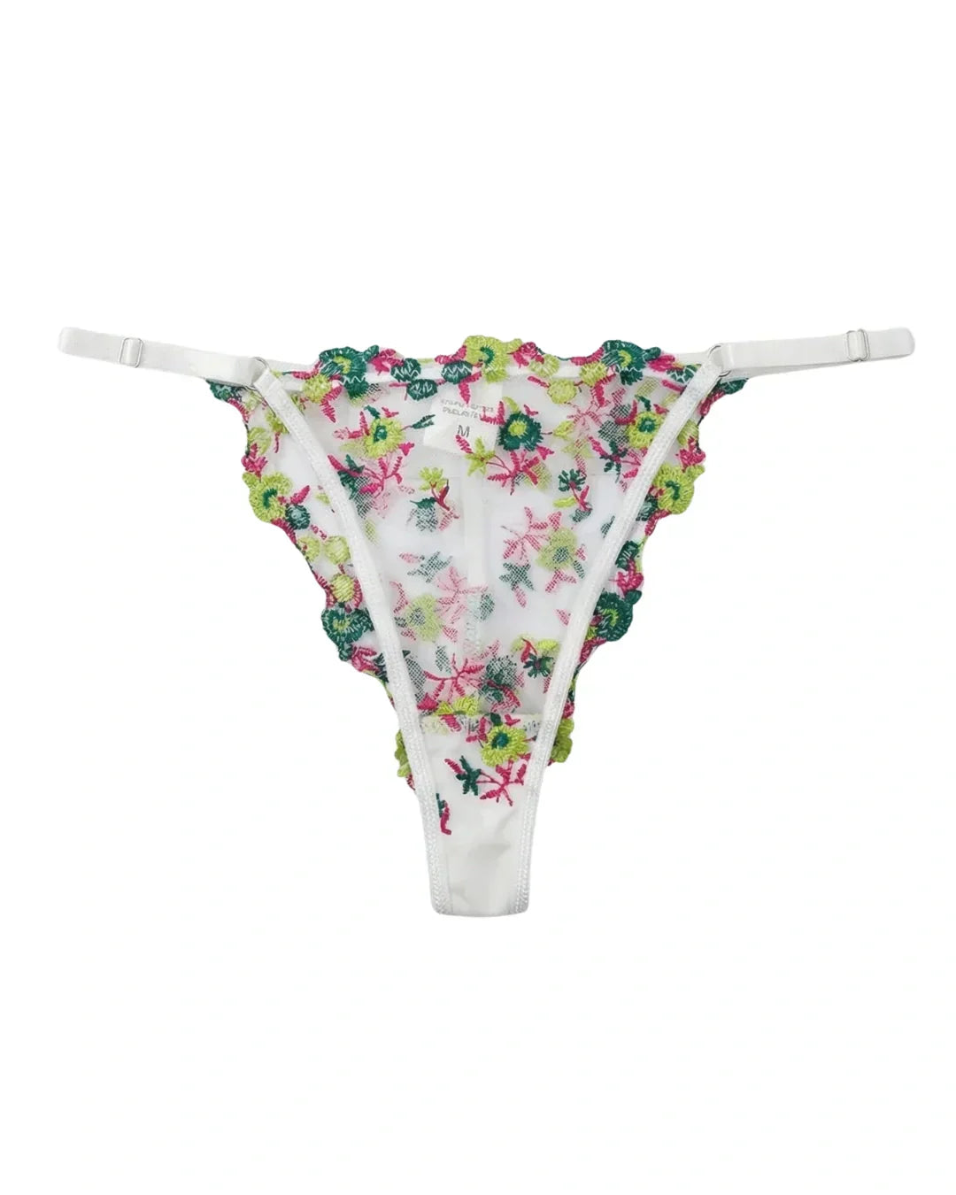 Non Padded Bra Set - Flora Zest - Green