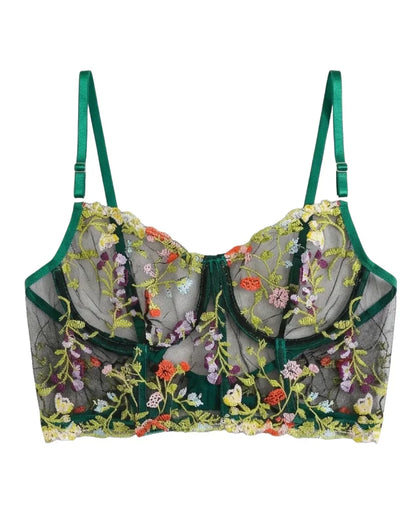 Non Padded Bra Set - Alvyn - Green