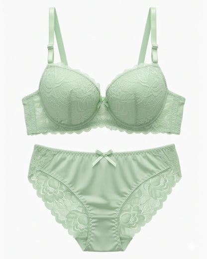 Padded Bra Set -  Embro - Green