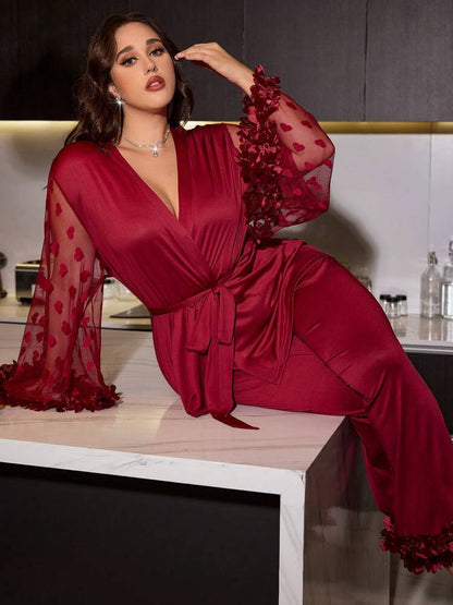 Premium Night Wear Two Piece Pajama Set