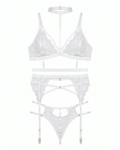 Garter Set - Xyra - White