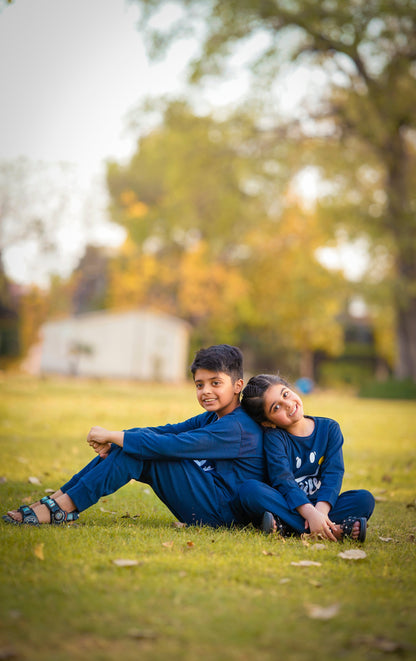 Navy Blue Smiley Kids Suit (Each)