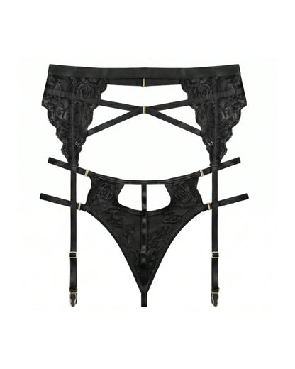 Garter Set - Xyra - Black