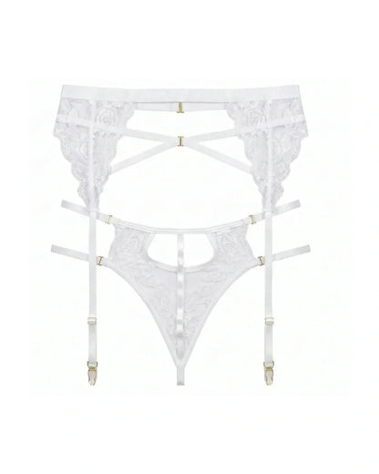 Garter Set - Xyra - White
