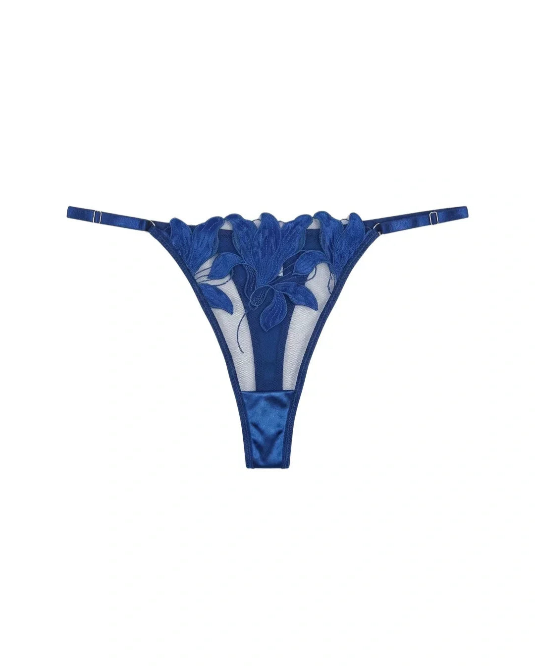 Non Padded Bra Set - Roselle Bloom - Blue