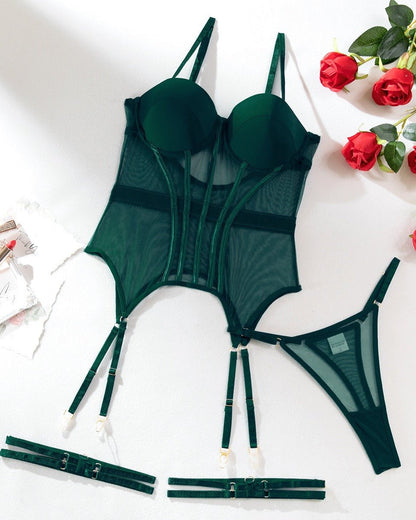 Bordeaux Bliss Two Piece Lingerie Set
