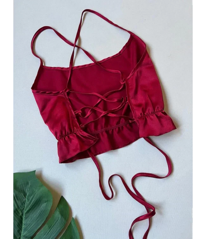 4Pcs Silk Turkish Guipure Detail Nighty Set