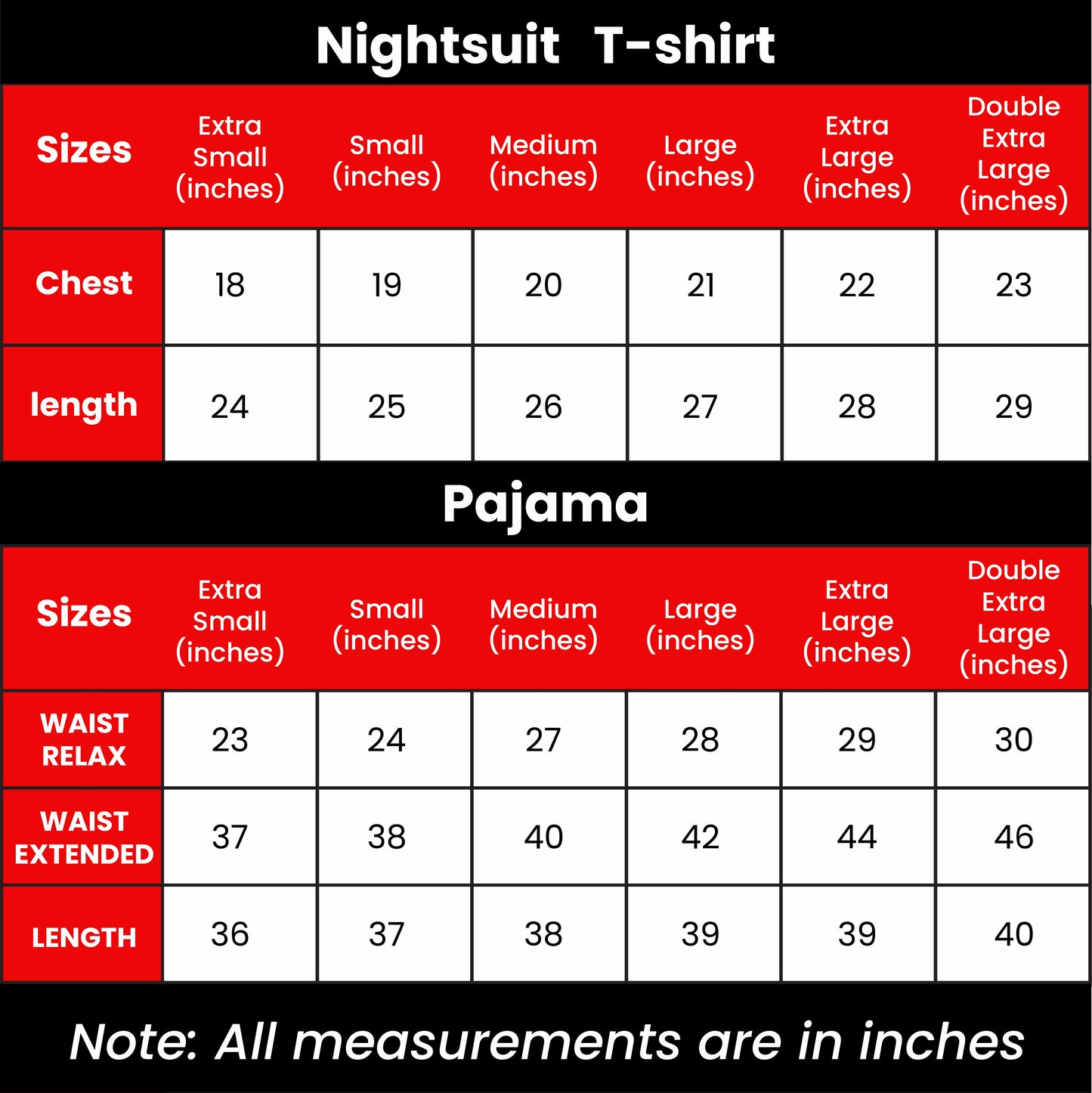 Black Heart Printed Night Suit