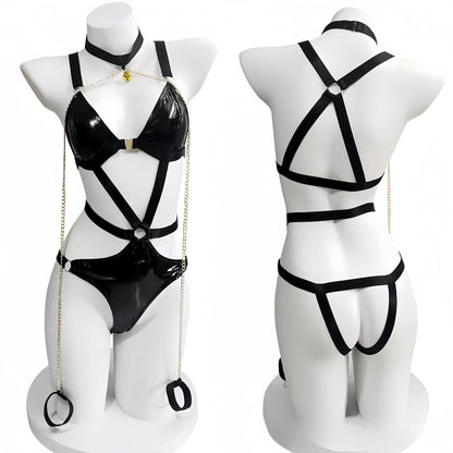 Slaycuffed Latex Bondage Leather Lingerie